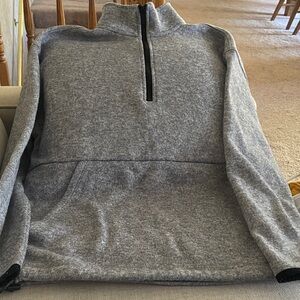 PINK Victoria's Secret Women's Gray Half-Zip Sweatshirt